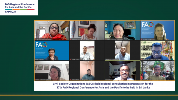 In Asia and the Pacific, civil society organizations and private sector prepare for inter-governmental discussions on transforming the region’s agrifood systems for future food security 